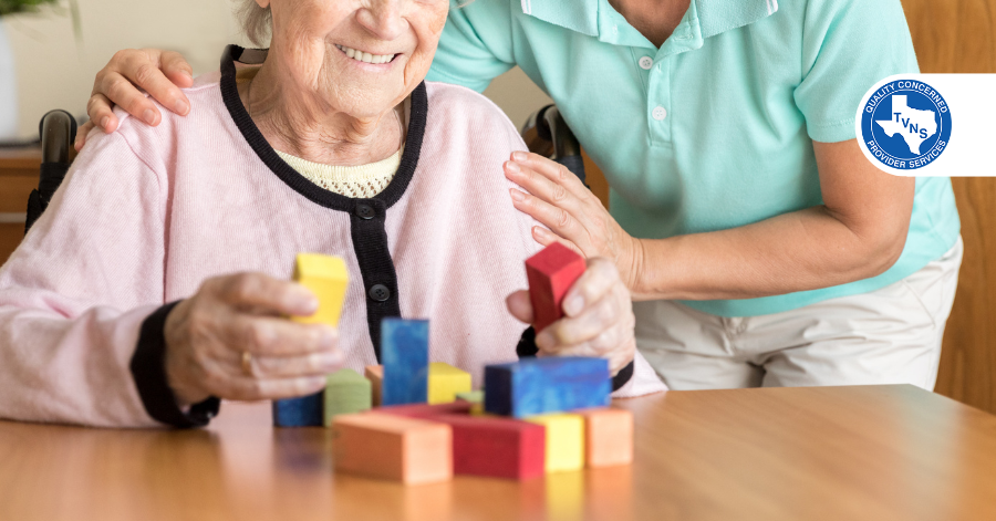 elderly doing puzzles